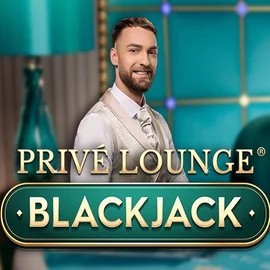 Privé Lounge Blackjack online game logo by Pragmatic Play on baloo-bet.gr